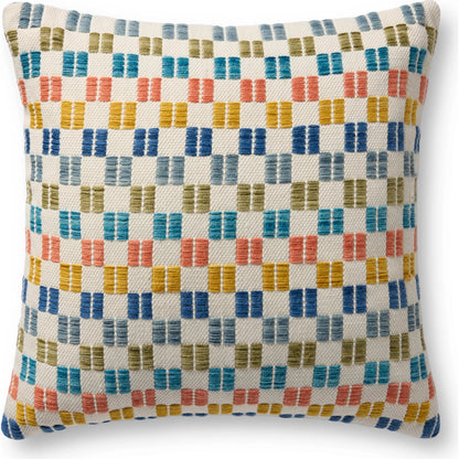 PLL0189 Indoor/Outdoor Pillow by Loloi in multi. Made from 100% polyester in a eclectic & global style.
