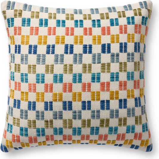 PLL0189 Indoor/Outdoor Pillow by Loloi in multi. Made from 100% polyester in a unique style.