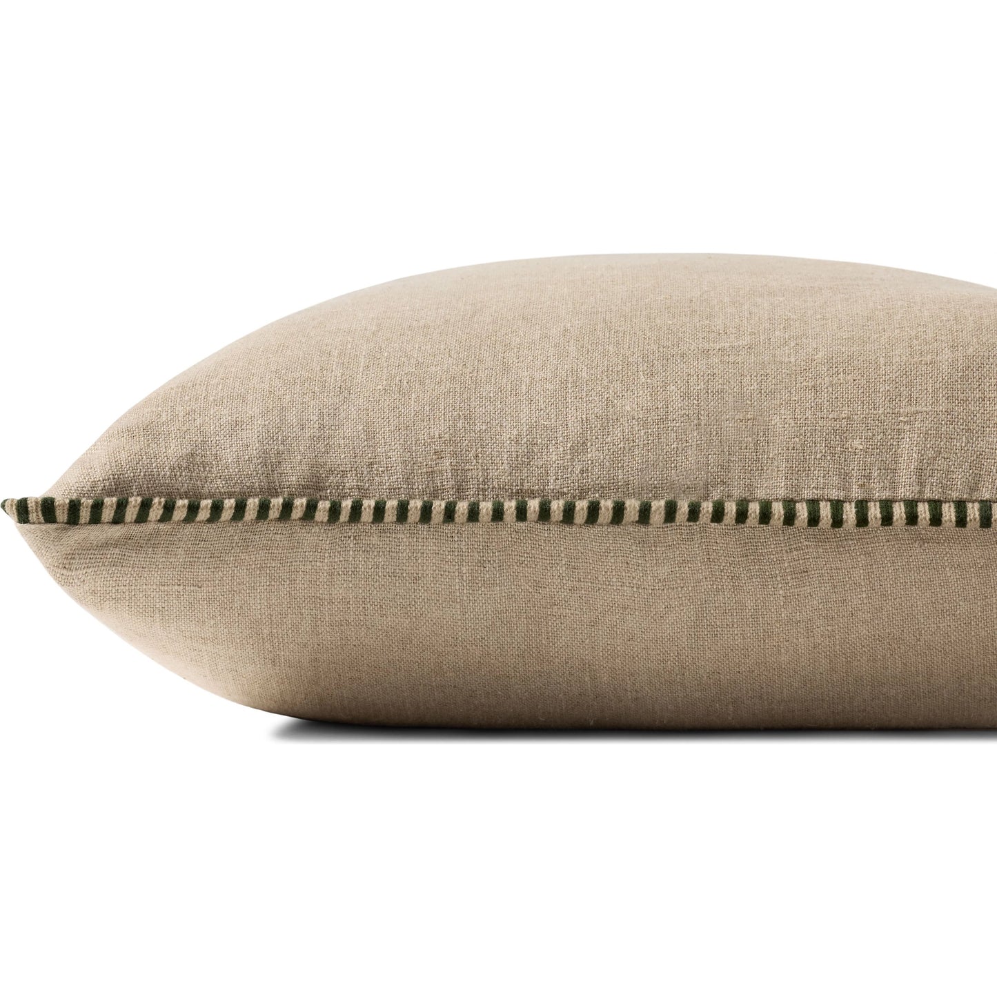 003 SI-2536433,SI-2536435 | Closeup | PLL0160 Pillow by Loloi. Made from 100% linen in a transitional style.
