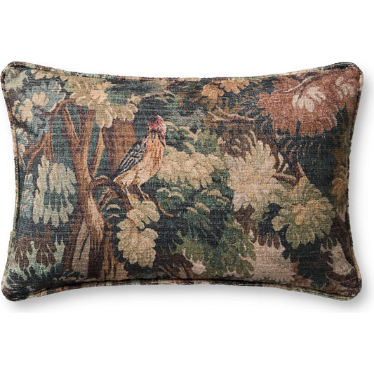 PLL0212 Pillow by Loloi in green, multi. Made from 100% polyester in a unique style.