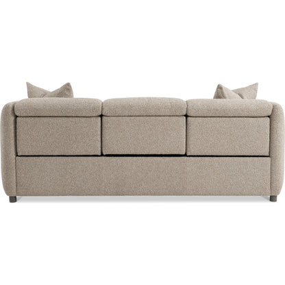 Luc Fabric Power Motion Sofa by Bernhardt in brown. Made from fabric in a transitional style.
