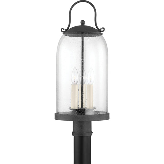 Napa County Exterior Post by Troy in french iron. Made from iron, steel in a transitional style.