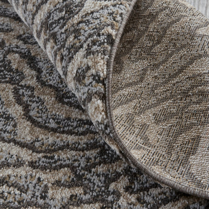 Vancouver Transitional Rug - 39FJF by Feizy in gray, taupe, ivory. Made from 74% polypropylene frieze, 26% high bulk polyester in a unique style.