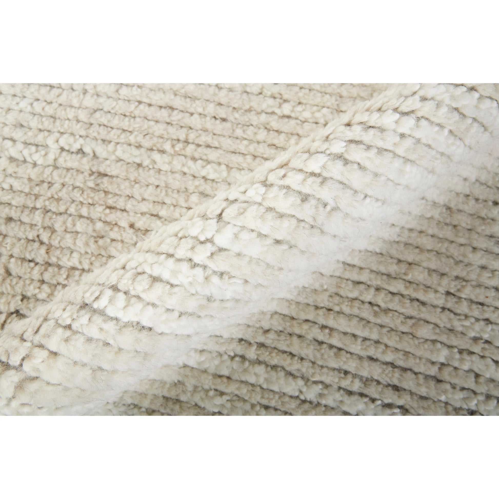 Alford Solid Rug - 6922F by Feizy in ivory, tan. Made from wool in a unique style.