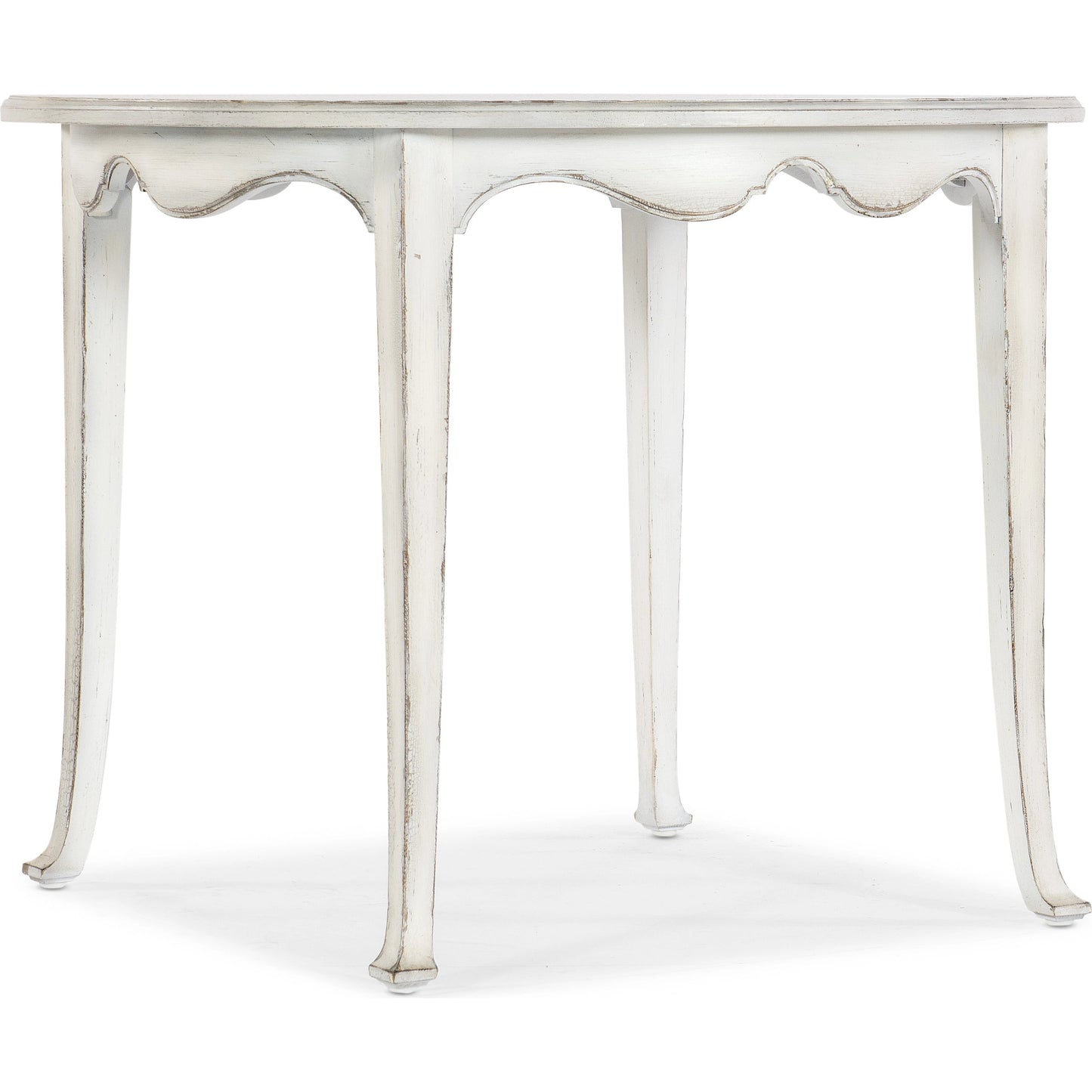 001 SI-2028980 | Primary Silo | Charleston Breakfast Table by Hooker Furniture in magnolia white. Made from maple veneers with solid-wood edge top in a traditional style.