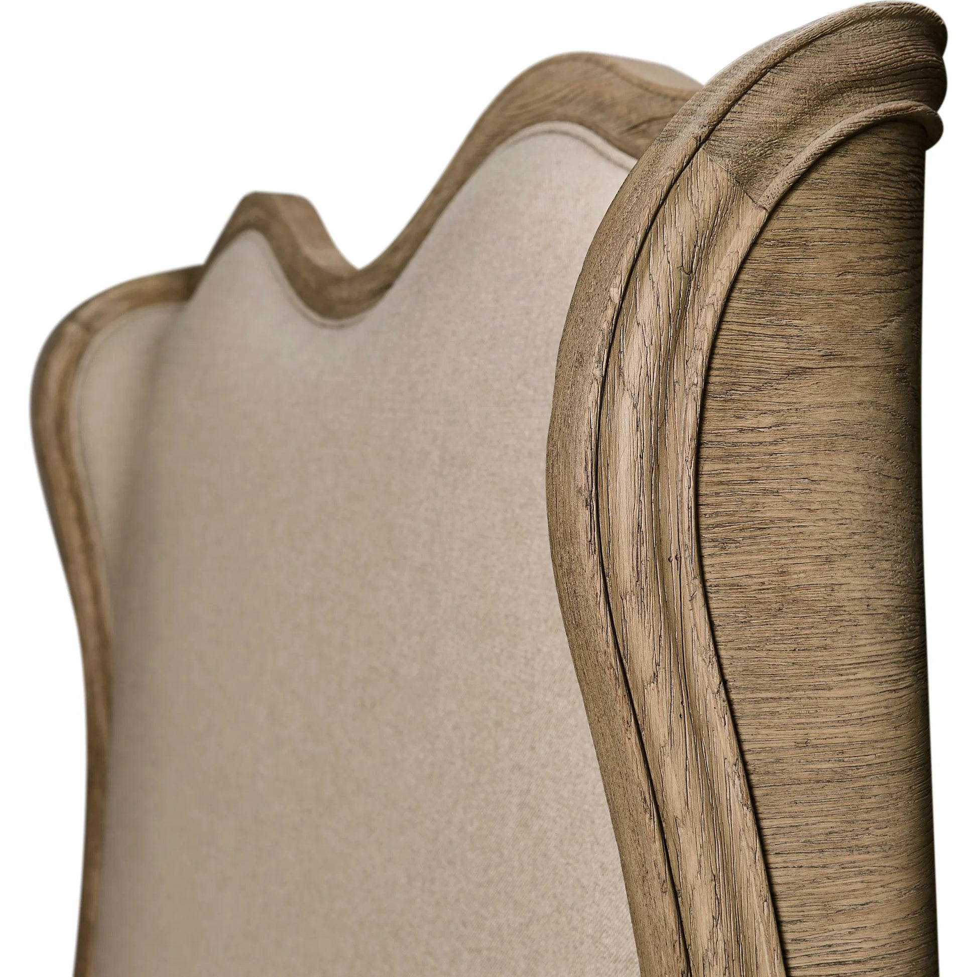 Echo Canyon Upholstered Bed by Jonathan Charles in faded oak. Made from oak, fabric in a unique style.