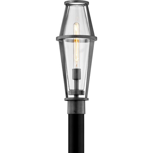 Prospect Post Light by Troy in graphite. Made from hand crafted aluminum in a unique style.