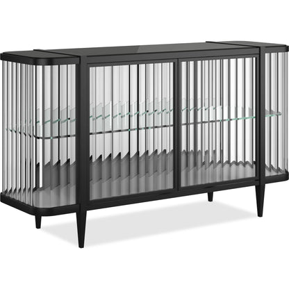 Stop and Stare Console by Caracole. Made from metal, glass, acrylic in a unique style.