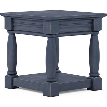 Alcove End Table by A.R.T. Furniture in slate. Made from acacia solids, maple veneers in a transitional style.