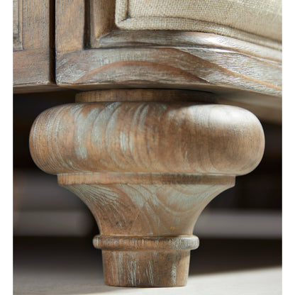 Architrave Upholstered Panel Bed by A.R.T. Furniture in almond. Made from pine solids and veneer, foam, fabric in a traditional style.