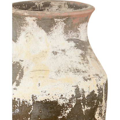 Capizzi Cream Urn by Currey and Company in antique white. Made from ceramic in a modern style.