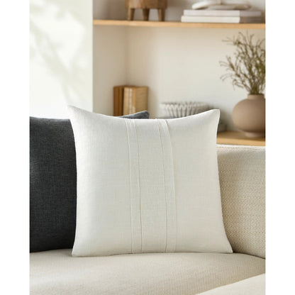 Pleated Cotton Pillow - 488462 by Livabliss. Made from front: 100% cotton, back: 100% cotton in a modern style.