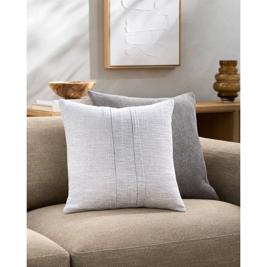 Pleated Cotton Pillow - 488462 by Livabliss. Made from front: 100% cotton, back: 100% cotton in a modern style.