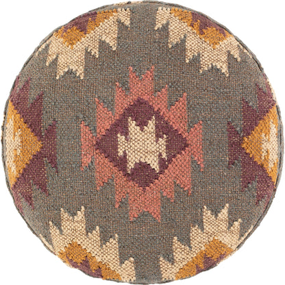 Panja - 25289 by Livabliss in dark red, sage, mustard and polished. Made from jute, wood in a rustic style.