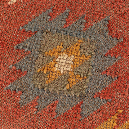 Panja - 25289 by Livabliss in dark red, sage, mustard and polished. Made from jute, wood in a rustic style.