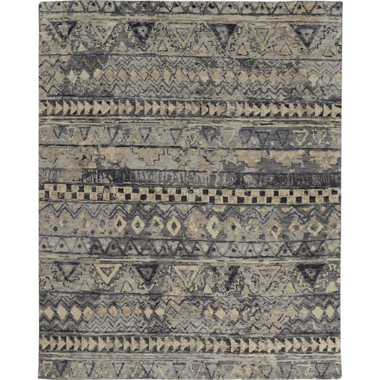 Palomar Transitional Geometric Rug - 6630F by Feizy. Made from wool in a unique style.
