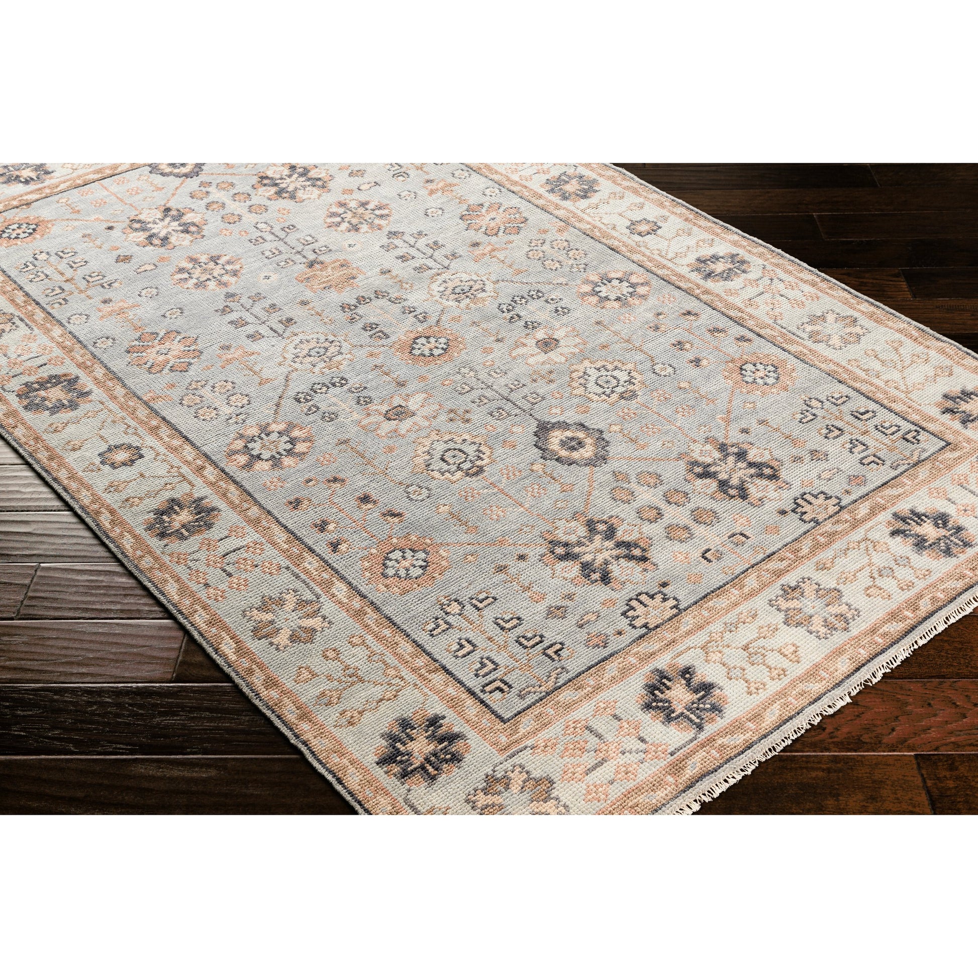 Palais Rug - 29249 by Surya in pale blue, light brown, black, gray, brown, dusty pink. Made from unique in a unique style.