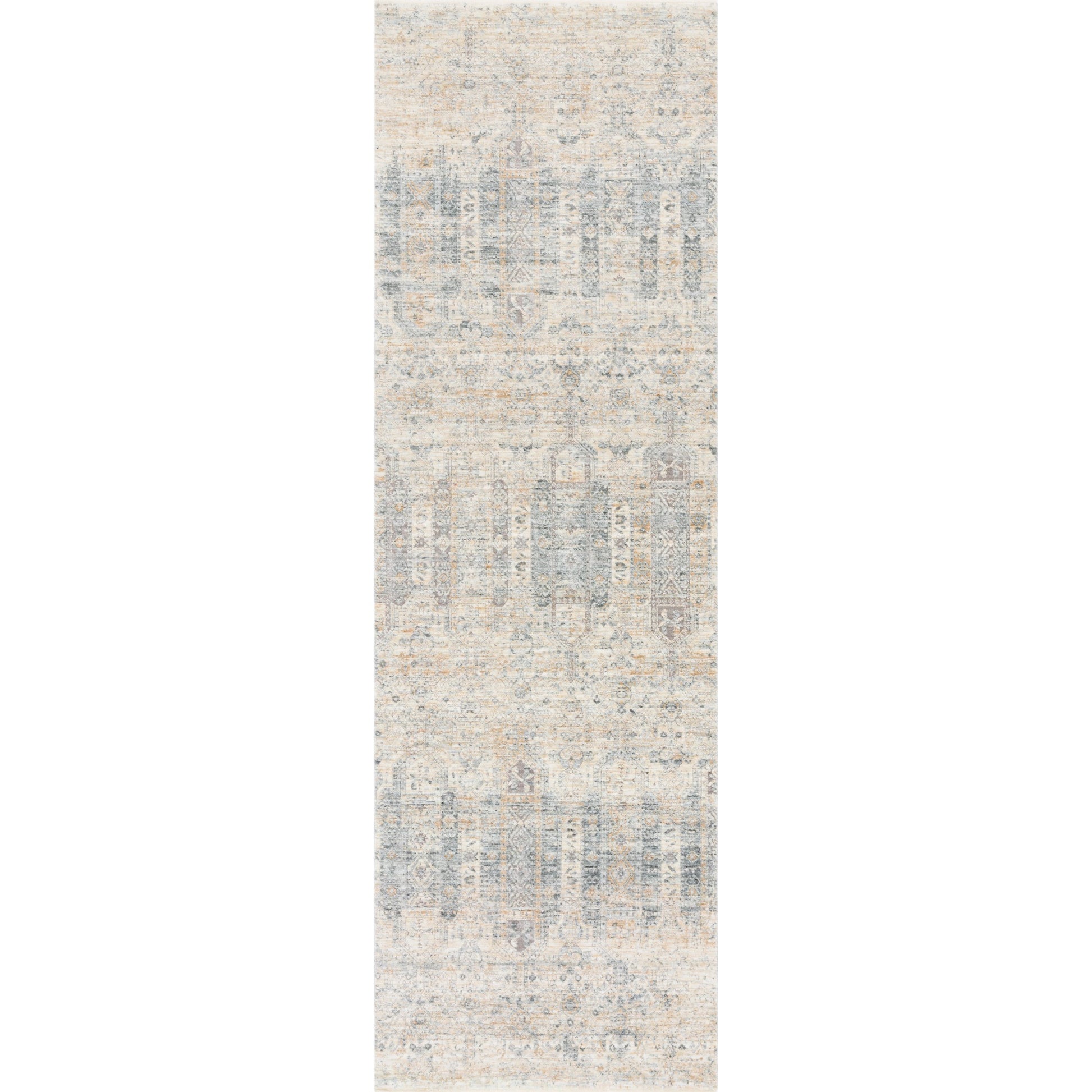 Pandora PAN-02 Rug by Loloi in ivory, mist. Made from 100% polyester in a traditional style.