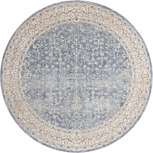 Pandora PAN-04 Rug by Loloi in dark blue, ivory. Made from 100% polyester in a traditional style.