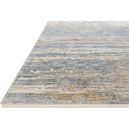 Pandora PAN-06 Rug by Loloi in ivory, blue. Made from 100% polyester in a modern style.