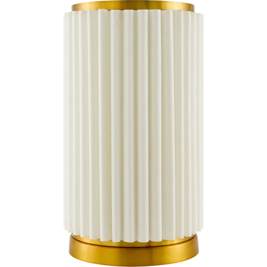 Palato Accent Table Lamp by Surya. Made from linen, iron, polyester in a transitional style.