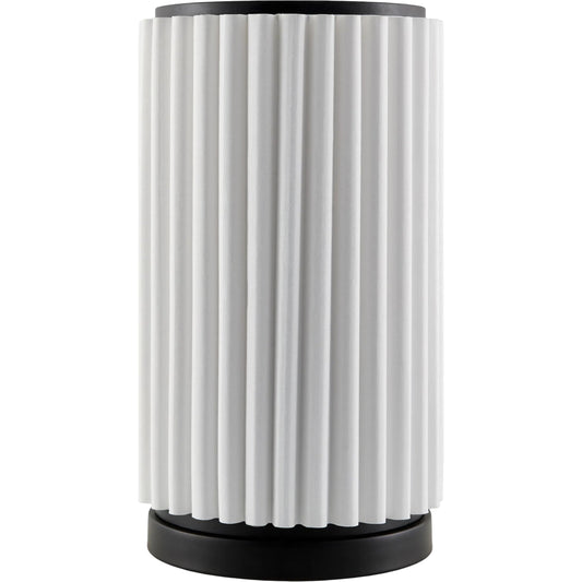Palato Accent Table Lamp by Surya. Made from linen, iron, polyester in a transitional style.