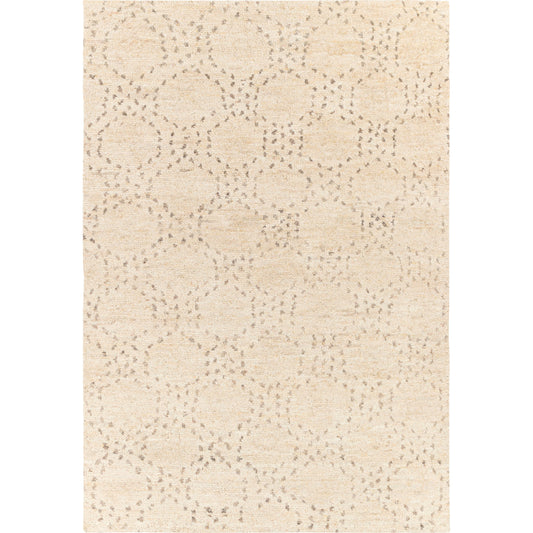 Pampa Rug - 26048 by Surya in cream, ivory, dark brown, charcoal, brown, black. Made from 90% wool, 10% polyester in a unique style.