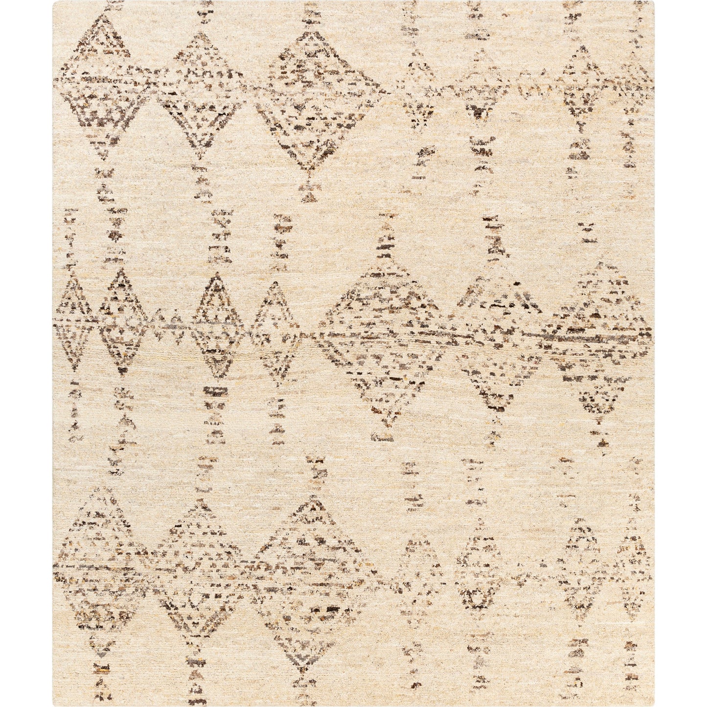001 SI-1888138,SI-1888139,SI-1888141,SI-1888142,SI-1888143 | Primary Silo | Pampa PAP-1001 Rug by Surya in cream, ivory, dark brown, charcoal, brown, black. Made from 90% wool, 10% polyester in a unique style.