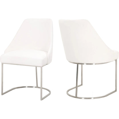 Parissa Dining Chair (Set of 2) by Essentials For Living in livesmart peyton-pearl, brushed gold. Made from metal, fabric in a modern style.