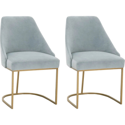 Parissa Dining Chair (Set of 2) by Essentials For Living in livesmart peyton-pearl, brushed gold. Made from metal, fabric in a modern style.