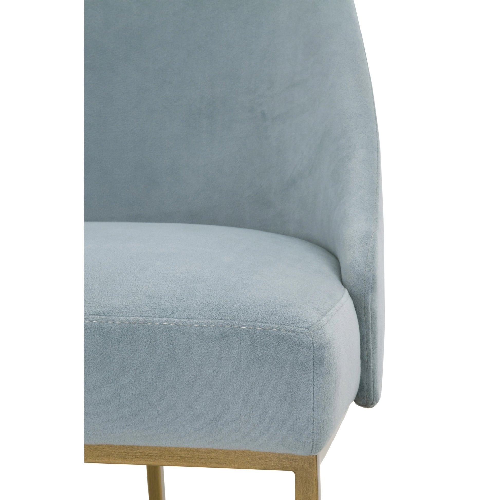 Parissa Dining Chair (Set of 2) by Essentials For Living in livesmart peyton-pearl, brushed gold. Made from metal, fabric in a modern style.