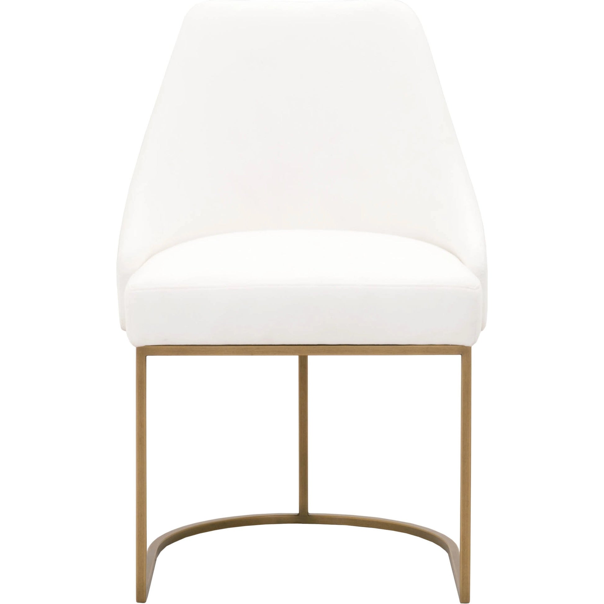 Parissa Dining Chair (Set of 2) by Essentials For Living in livesmart peyton-pearl, brushed gold. Made from metal, fabric in a modern style.