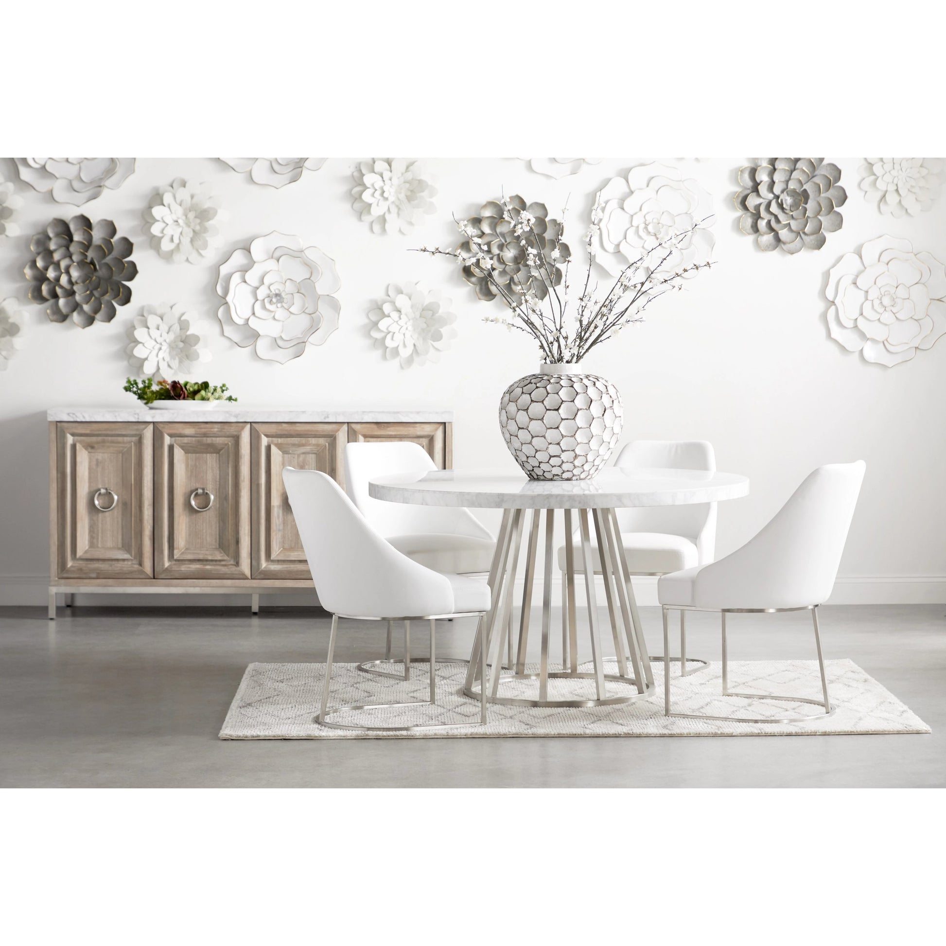 Parissa Dining Chair (Set of 2) by Essentials For Living in livesmart peyton-pearl, brushed gold. Made from metal, fabric in a modern style.