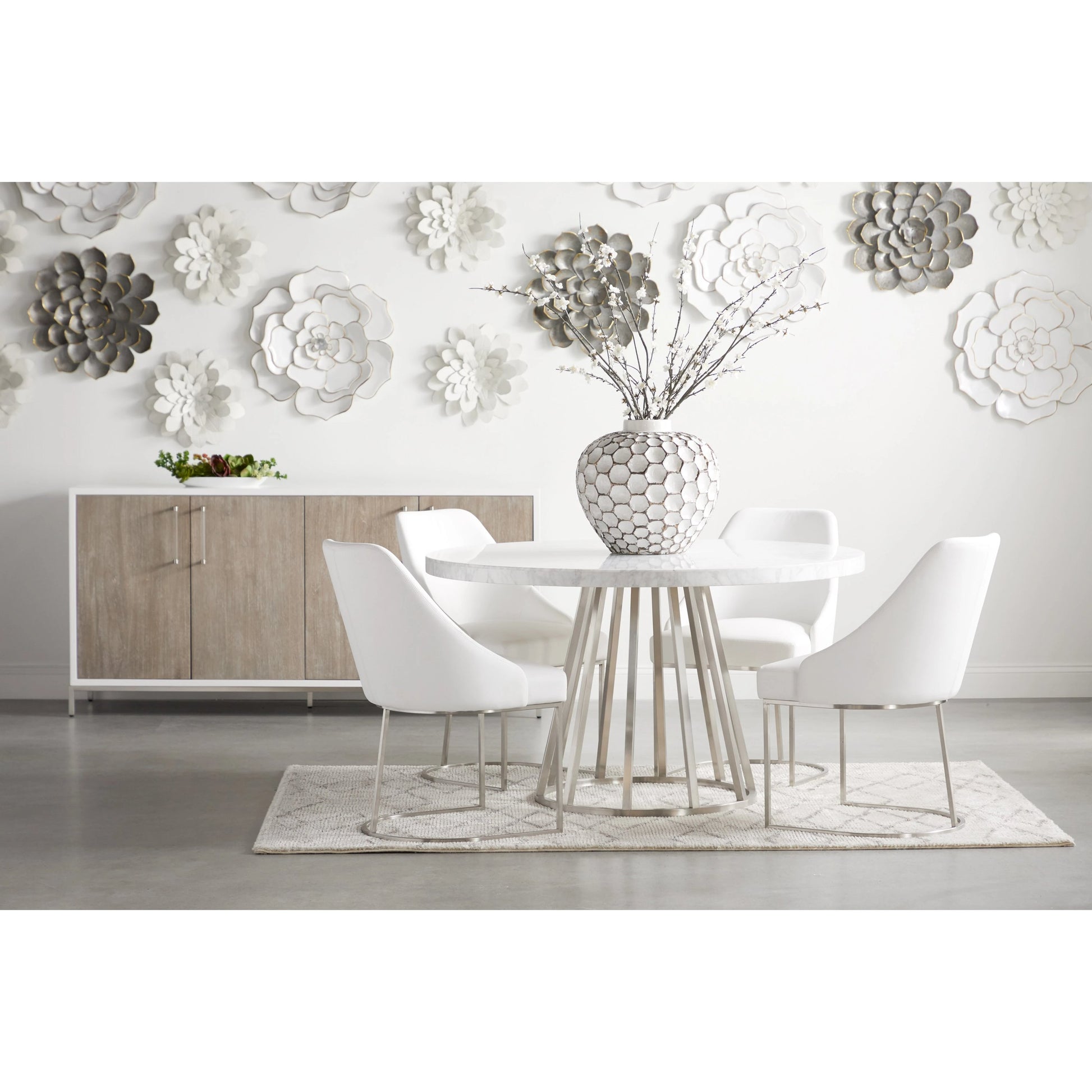Parissa Dining Chair (Set of 2) by Essentials For Living in livesmart peyton-pearl, brushed gold. Made from metal, fabric in a modern style.