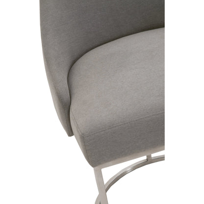Parissa Dining Chair (Set of 2) by Essentials For Living in livesmart peyton-pearl, brushed gold. Made from metal, fabric in a modern style.