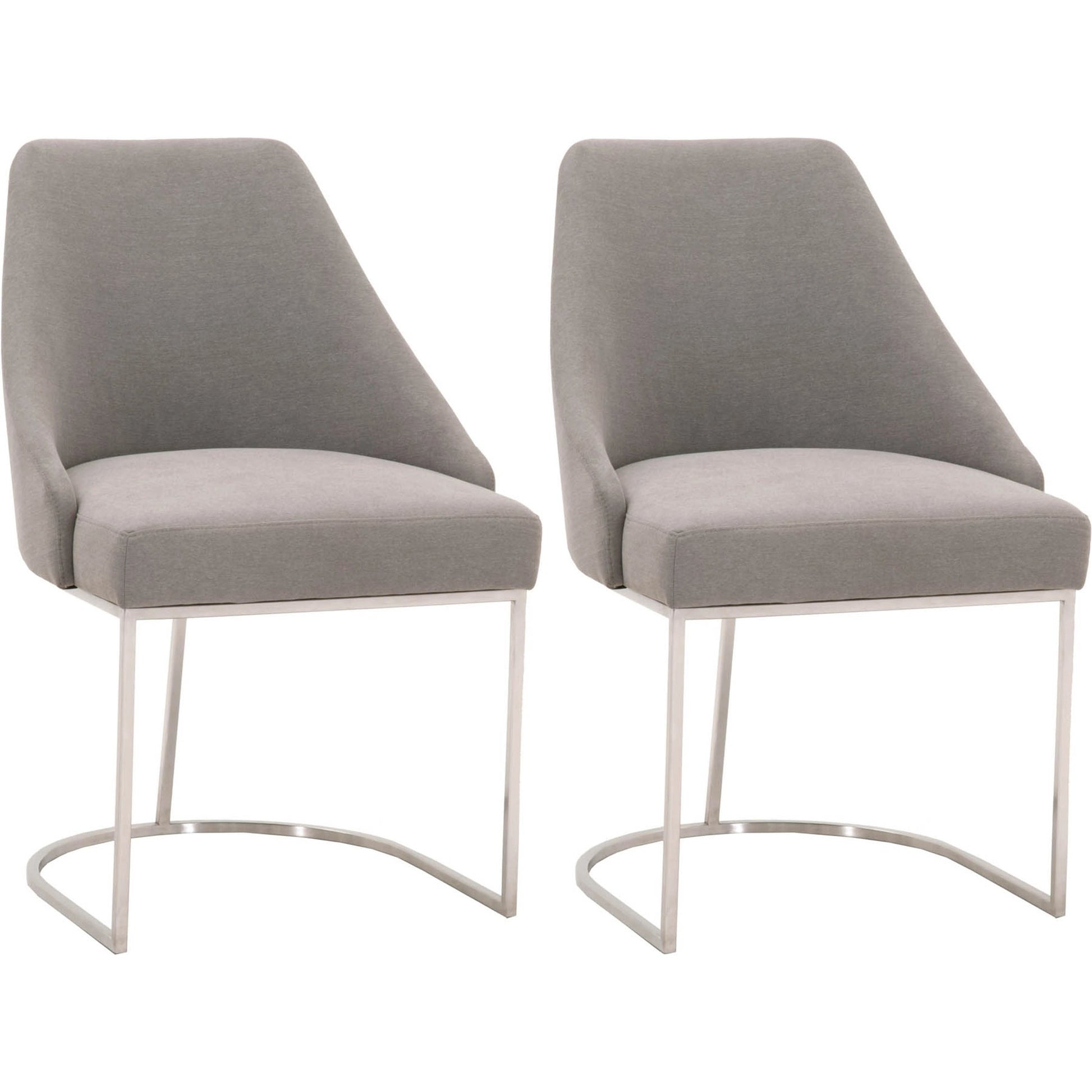 Parissa Dining Chair (Set of 2) by Essentials For Living in livesmart peyton-pearl, brushed gold. Made from metal, fabric in a modern style.