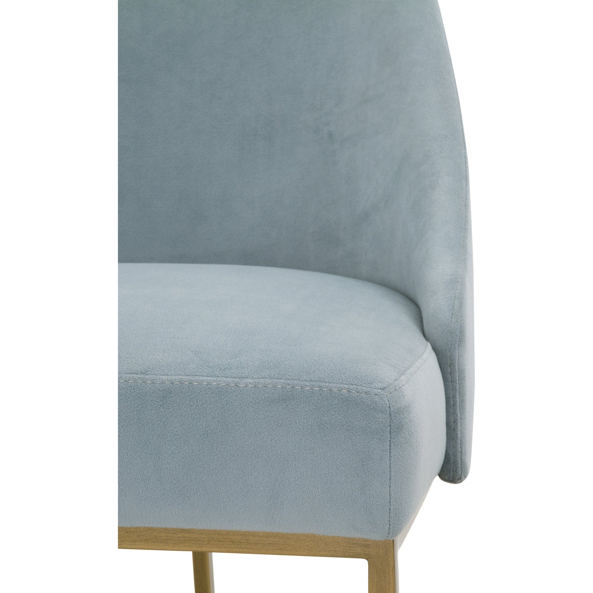Parissa Dining Chair (Set of 2) by Essentials For Living in livesmart peyton-pearl, brushed gold. Made from metal, fabric in a modern style.