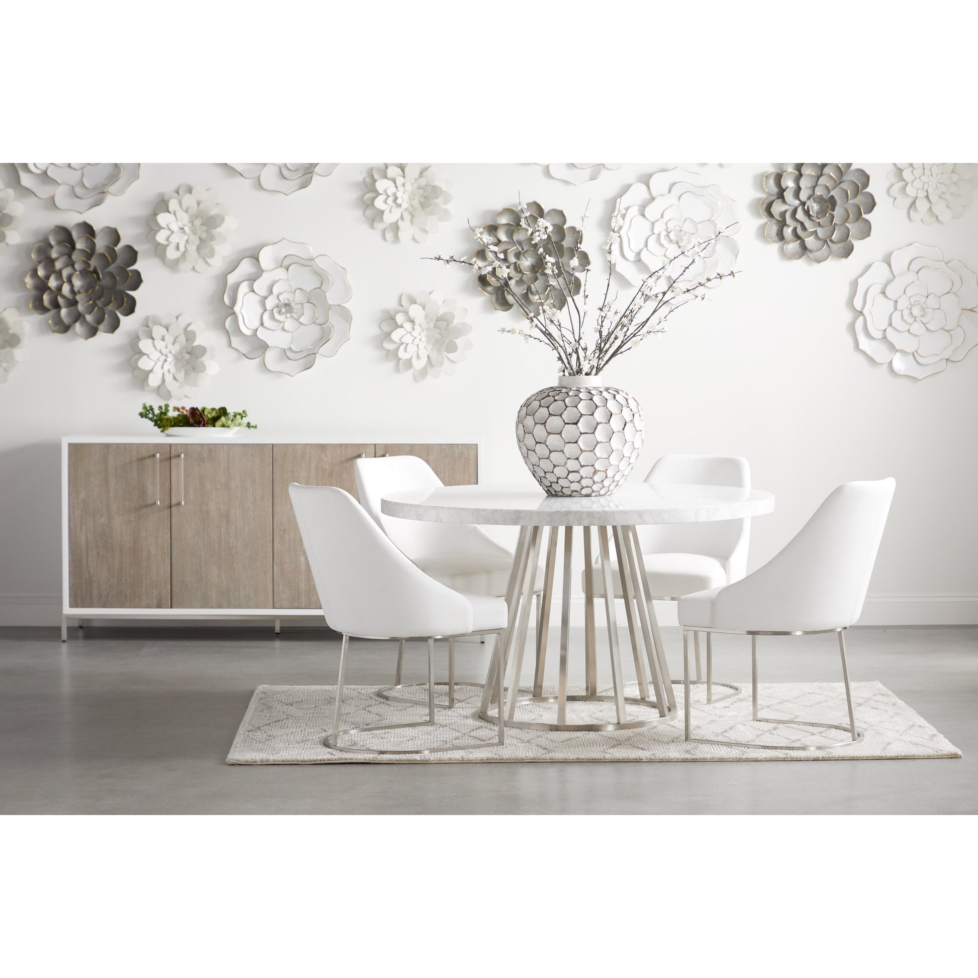 Parissa Dining Chair (Set of 2) by Essentials For Living in livesmart peyton-pearl, brushed gold. Made from metal, fabric in a modern style.