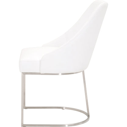 Parissa Dining Chair (Set of 2) by Essentials For Living in livesmart peyton-pearl, brushed gold. Made from metal, fabric in a modern style.