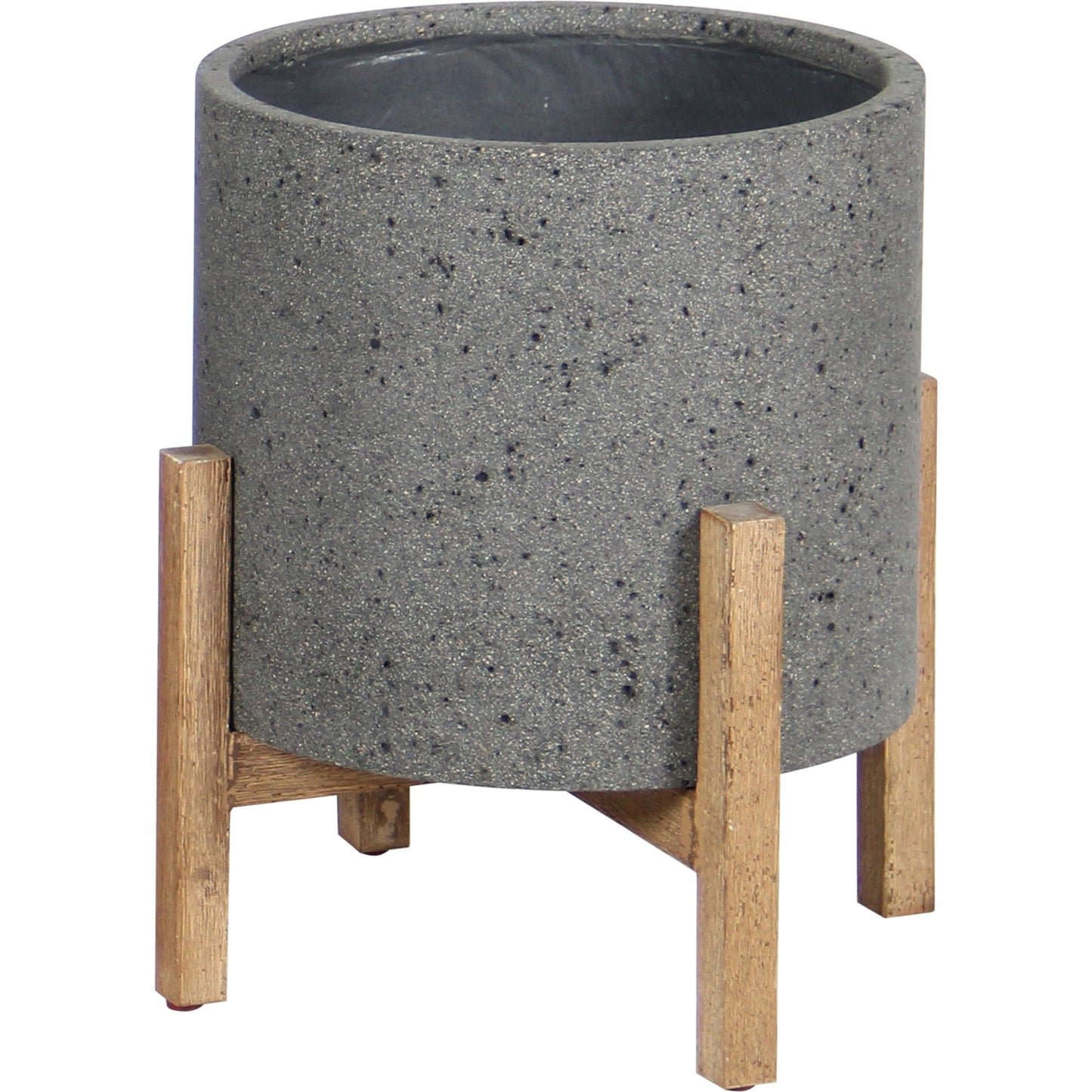000 SI-2004368 | Primary Silo | Patio Round Large Standing Pot by LH Imports. Made from unique in a modern style.