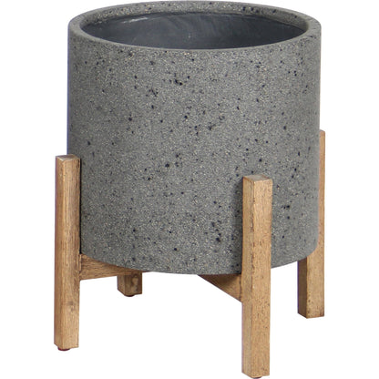 Patio Round Large Standing Pot by LH Imports. Made from unique in a modern style.