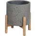 Patio Round Large Standing Pot by LH Imports. Made from unique in a modern style.