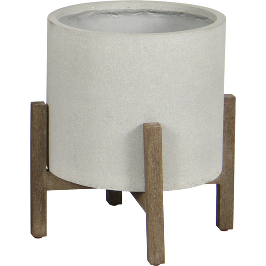 Patio Round Large Standing Pot by LH Imports. Made from unique in a modern style.