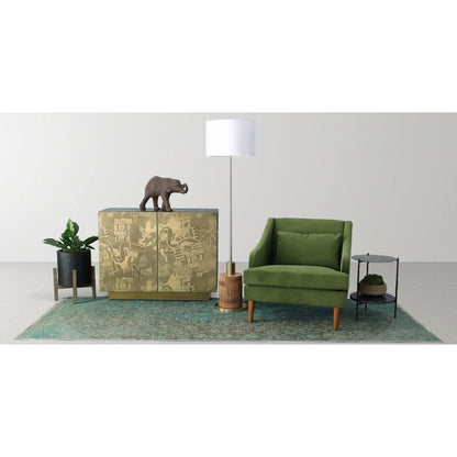 Patio Round Small Standing Pot by LH Imports in distressed brown. Made from unique in a modern style.