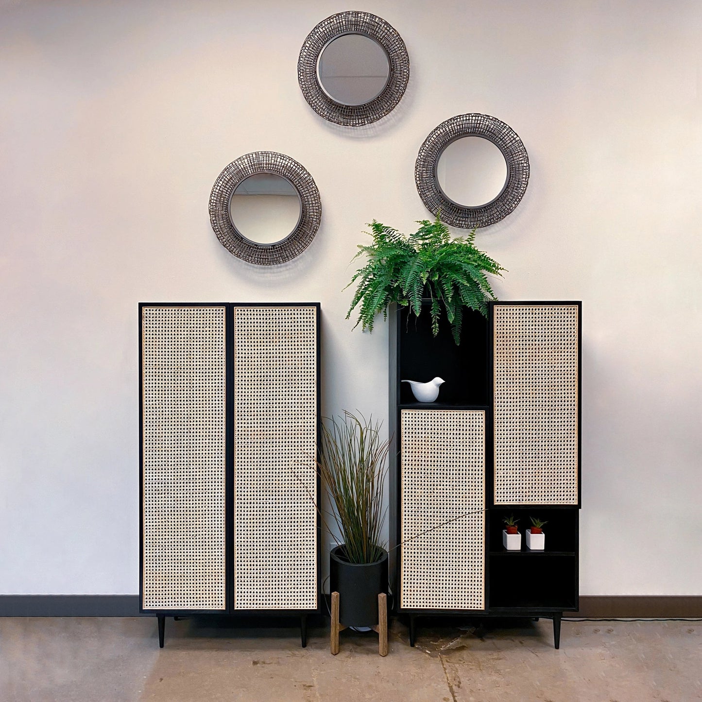 004 SI-2004372 | Additional Silo | Patio Round Small Standing Pot by LH Imports in distressed brown. Made from unique in a modern style.