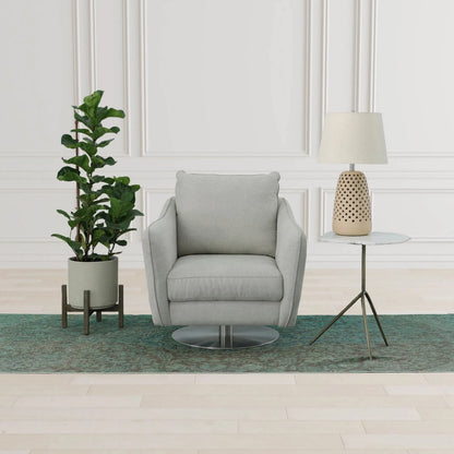 Patio Round Standing Pot, Cement Grey by LH Imports in cement grey and brown washed. Made from cement, solid acacia in a modern style.