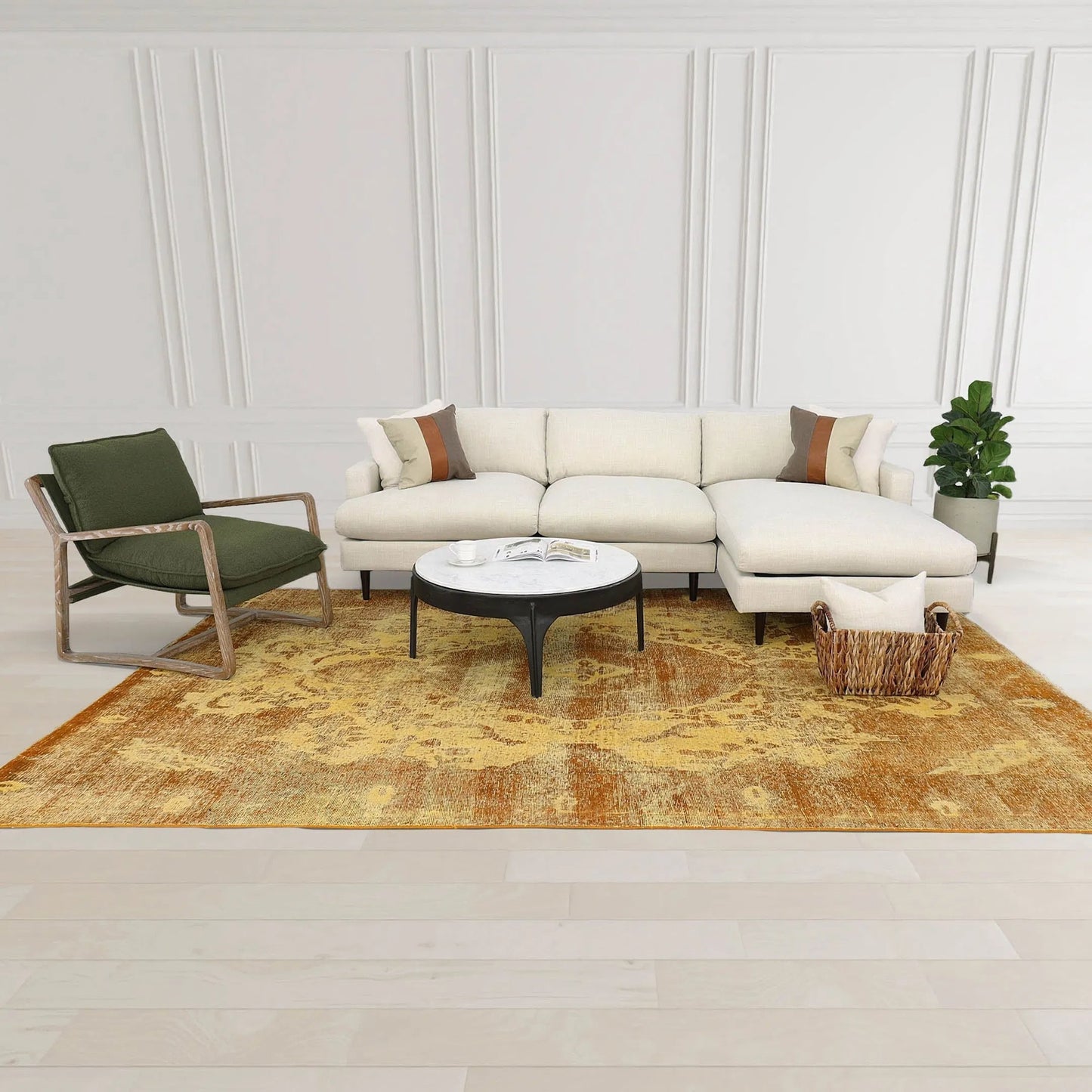 010 SI-2004374 | Lifestyle | Patio Round Standing Pot, Cement Grey by LH Imports in cement grey and brown washed. Made from cement, solid acacia in a modern style.