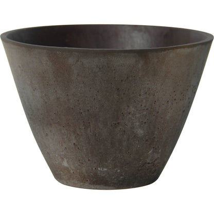 Rustic Conical Bowl by LH Imports. Made from limestone in a modern style.