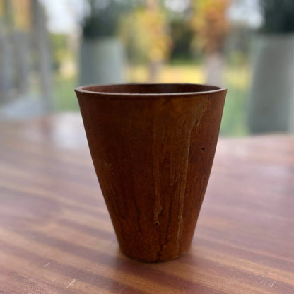 Rustic Vase by LH Imports. Made from limestone in a modern style.