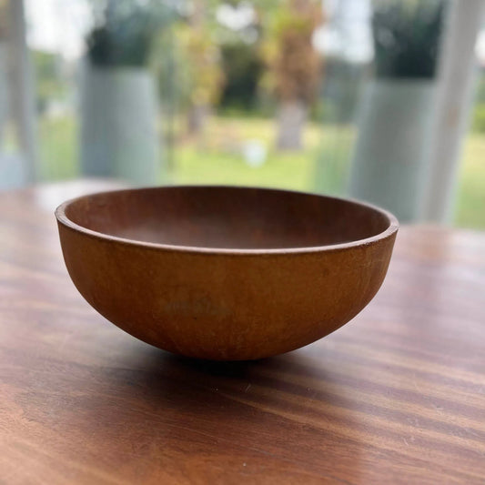Rustic Tapered Bowl by LH Imports in corten. Made from limestone in a unique style.